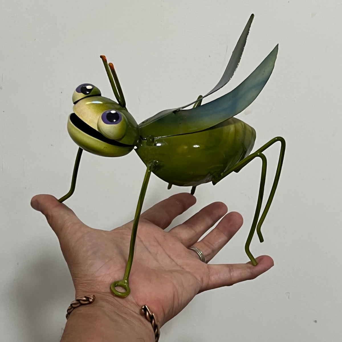 Garden Cricket - metal art