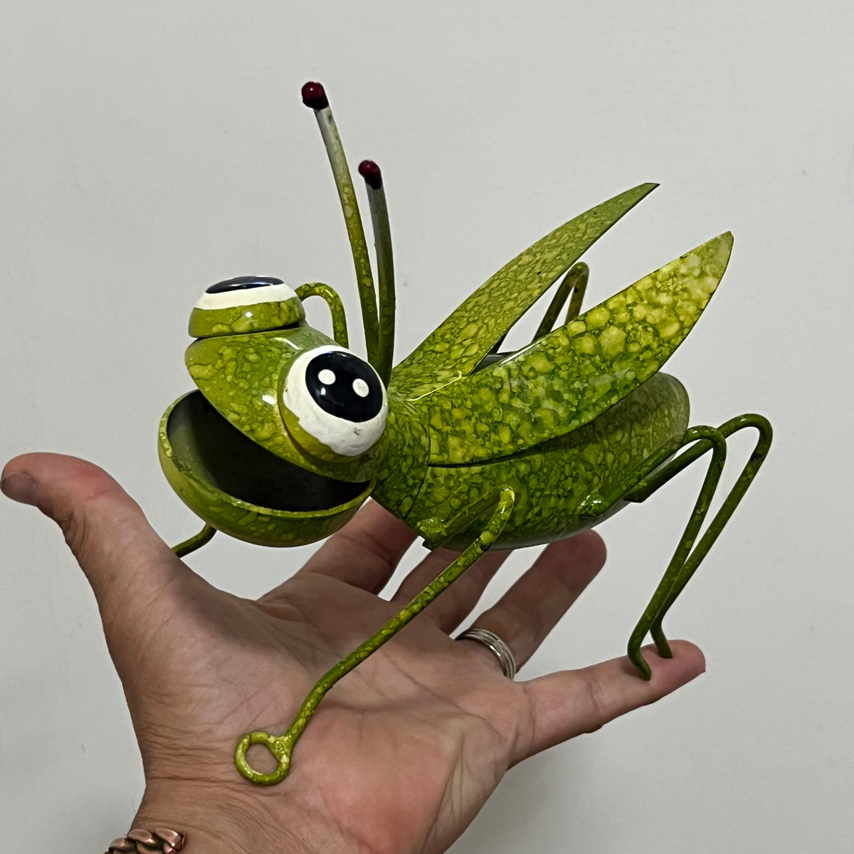 Garden Cricket - metal art