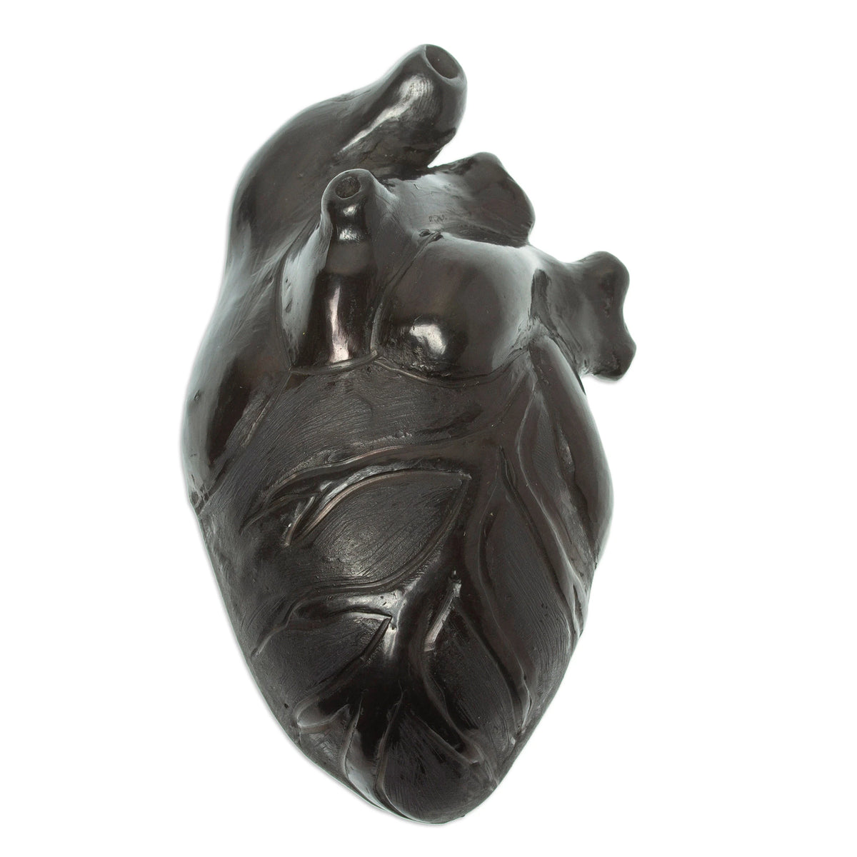 Whole Heart - Barro Negro Sculpture