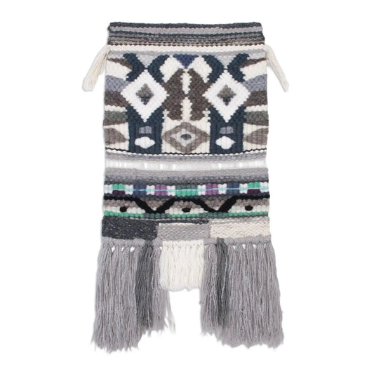 Andean Steps - handwoven wool tapestry - Art