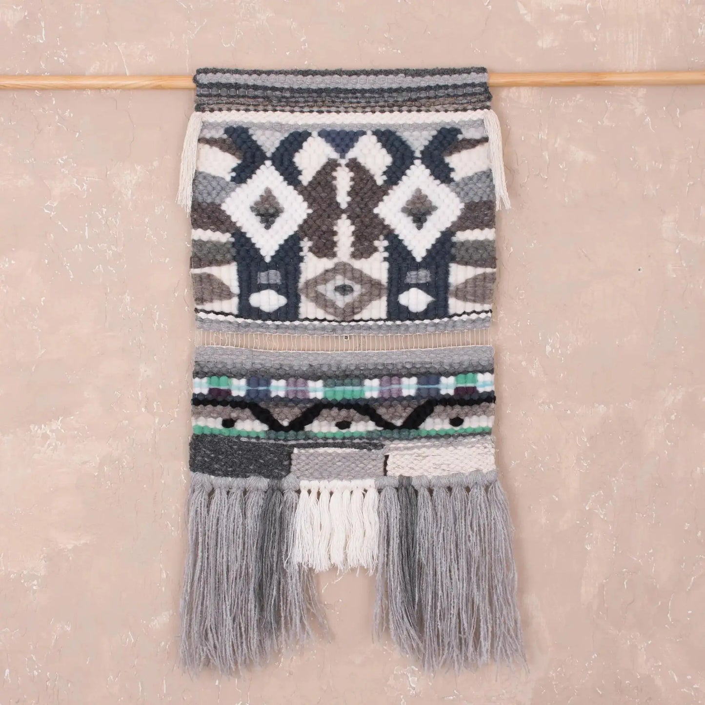 Andean Steps - handwoven wool tapestry - Art