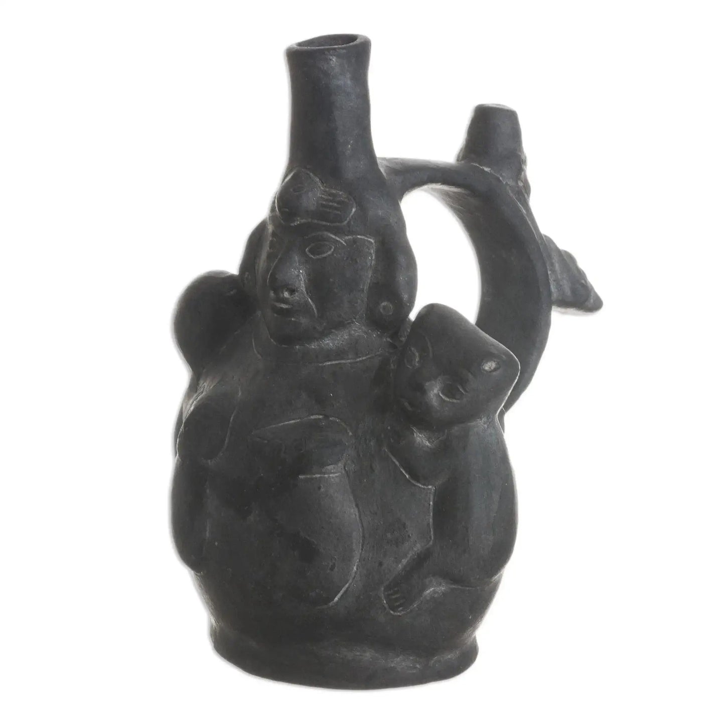Anthropomorphic Chavin - ceramic vase - Art
