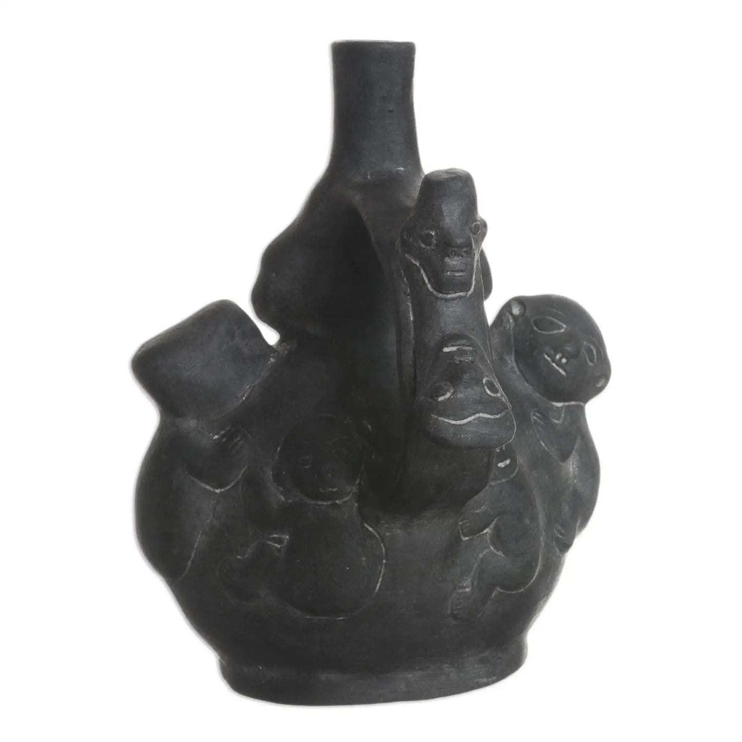 Anthropomorphic Chavin - ceramic vase - Art