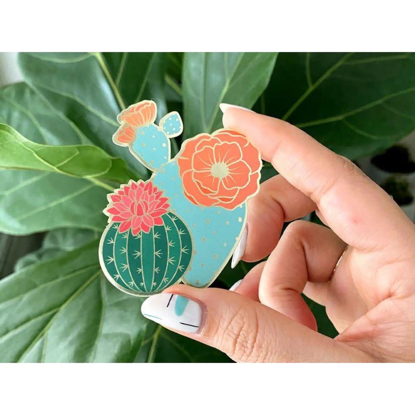 Blooming Cacti Sticker