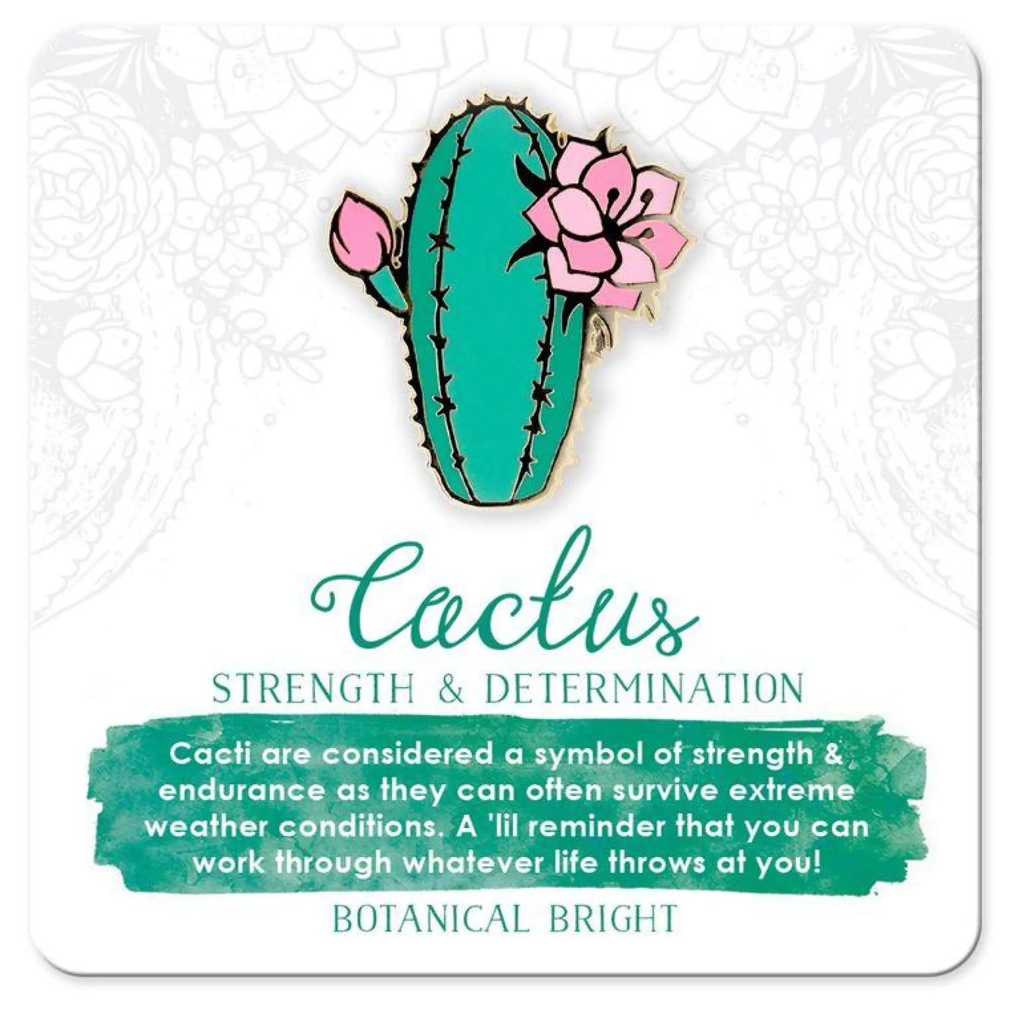 Blooming Cactus enamel pin - Pins