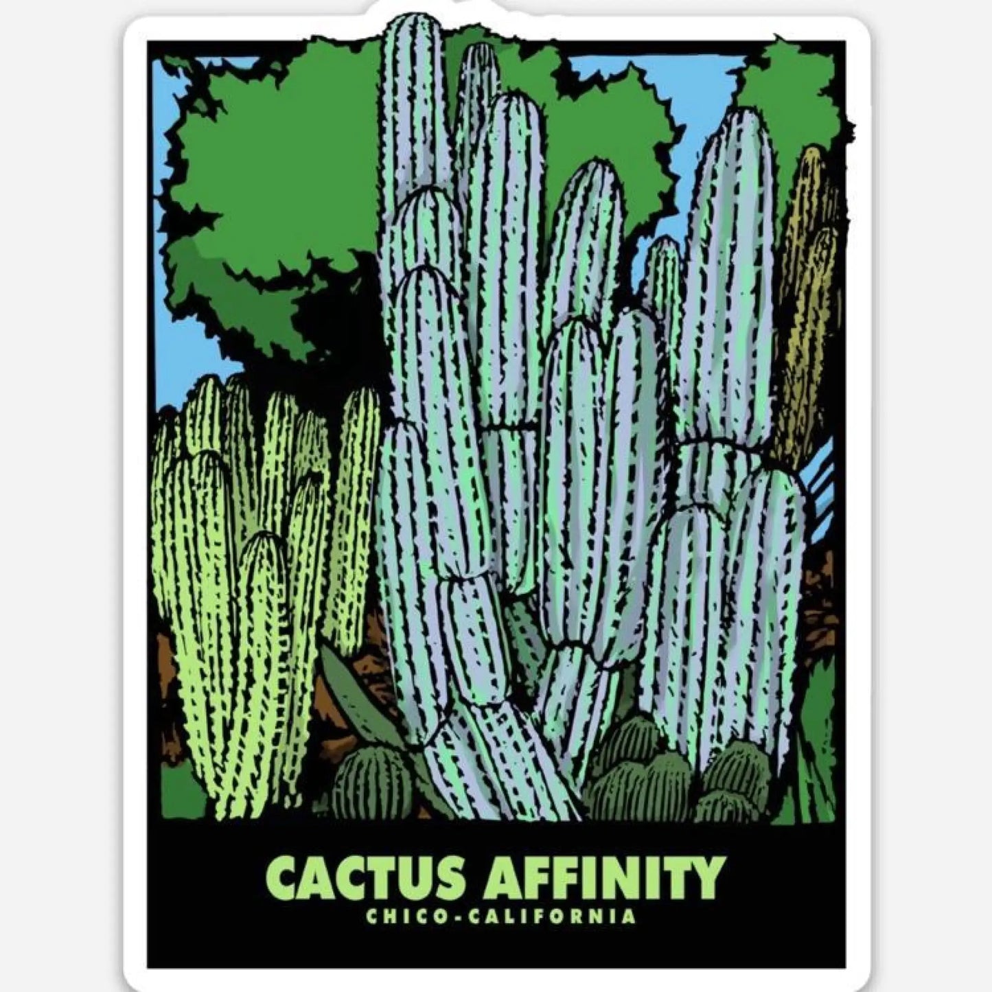 Cactus Affinity Chico sticker - one small - Sticker