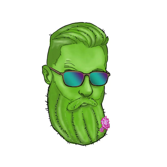 Cactus Beard sticker - Sticker