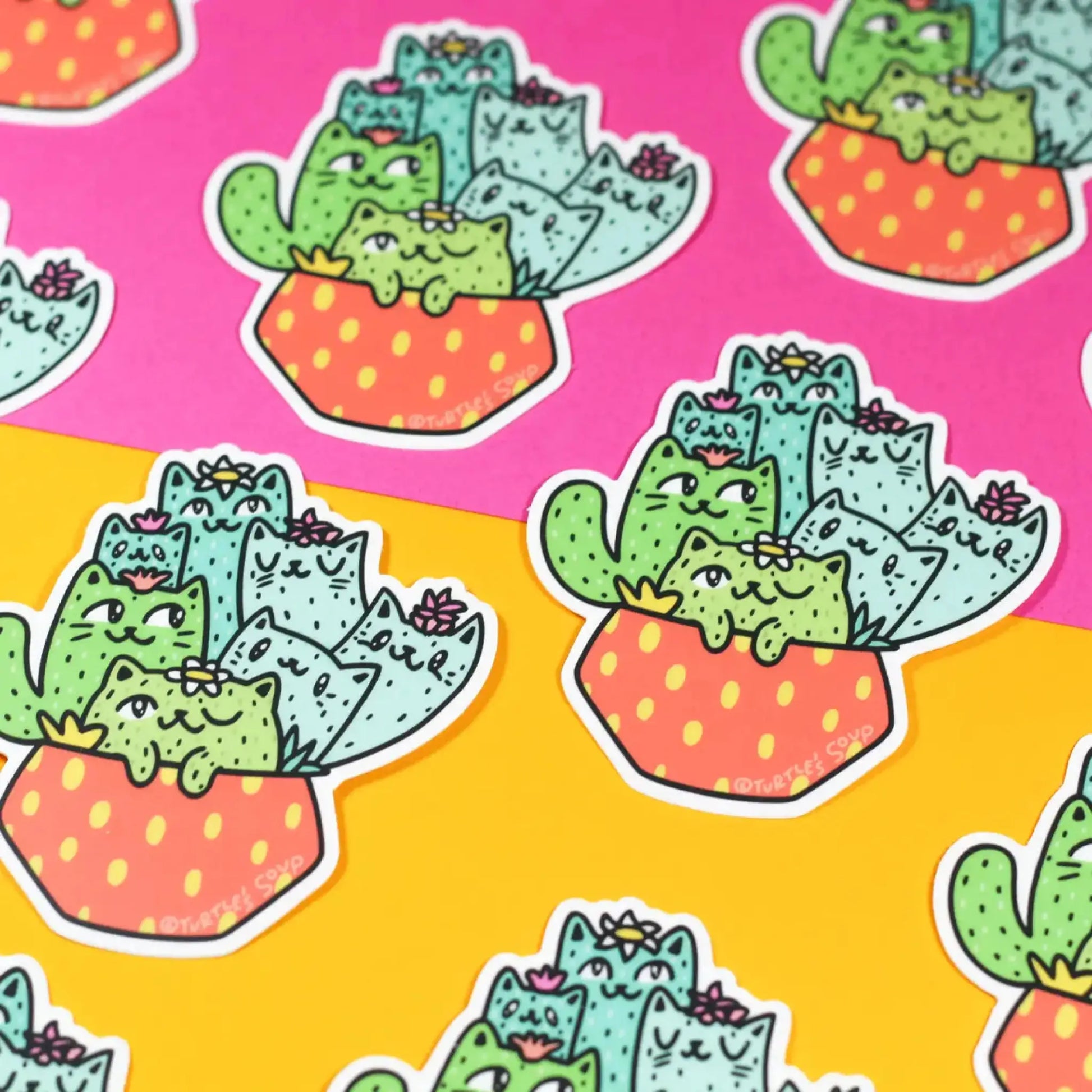 Cactus Cats sticker - Sticker
