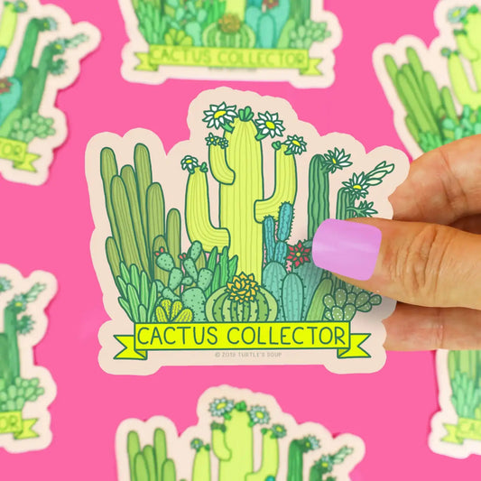 Cactus Collector vinyl sticker - Sticker