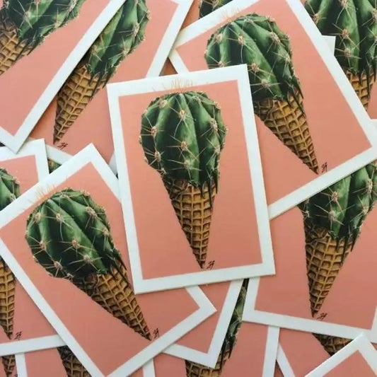 Cactus Cone sticker - Sticker