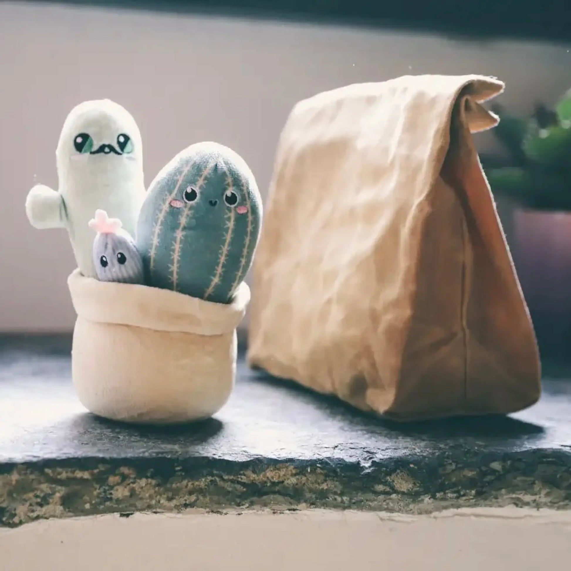 Mr. Cactus & Family Plush - Art