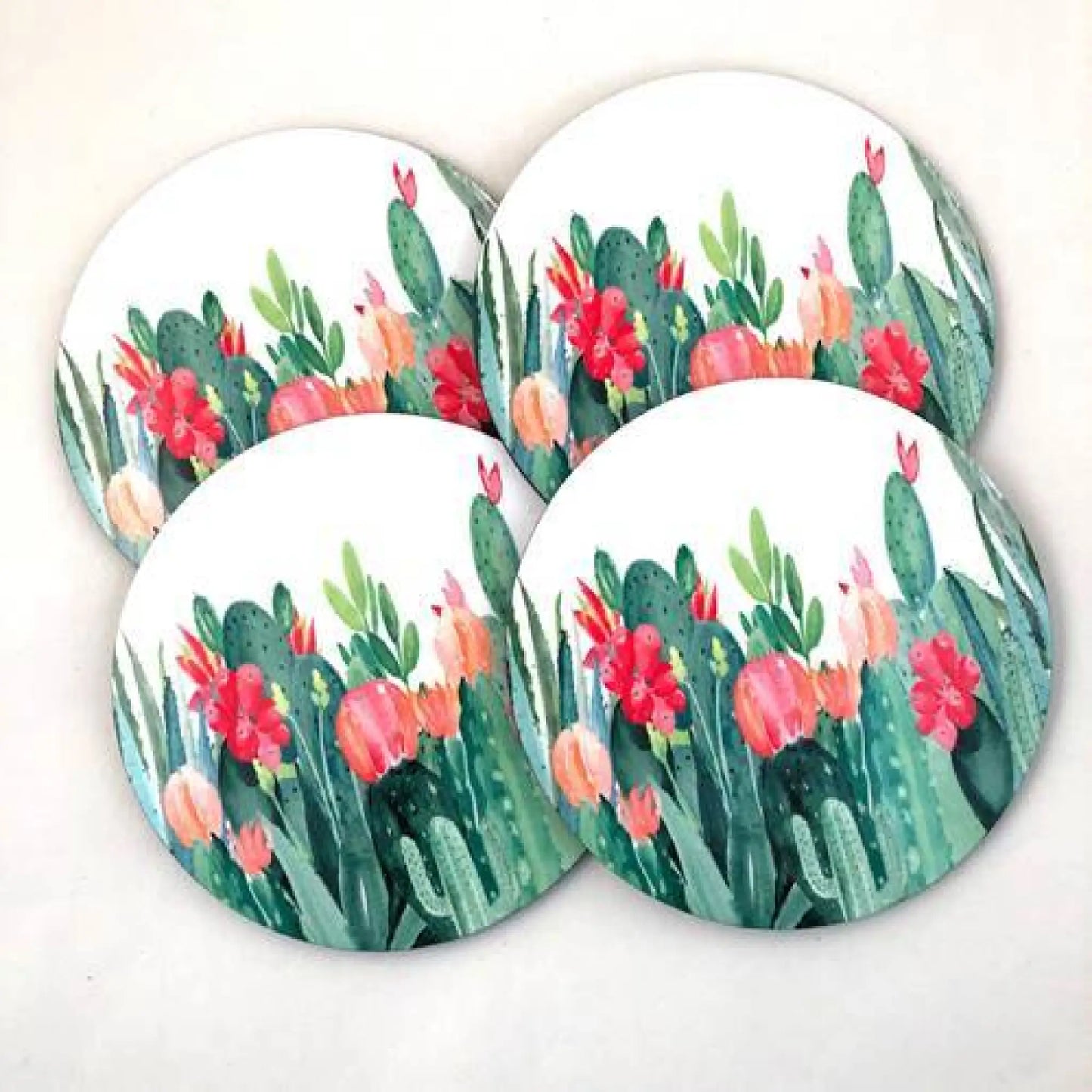 Cactus Garden coaster set of 4 - Coaster