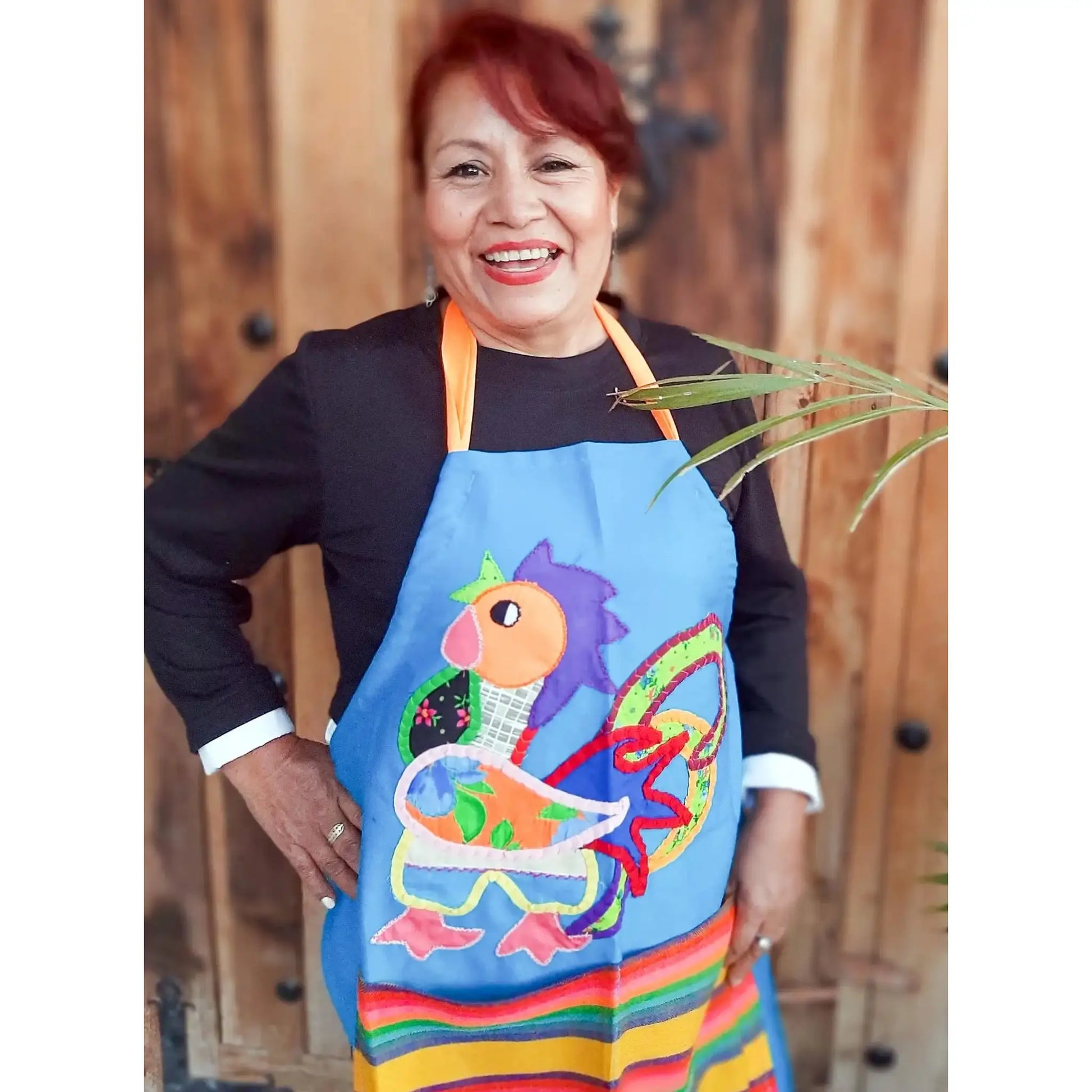Cactus and Hummingbird - hand crafted apron - Kitchen