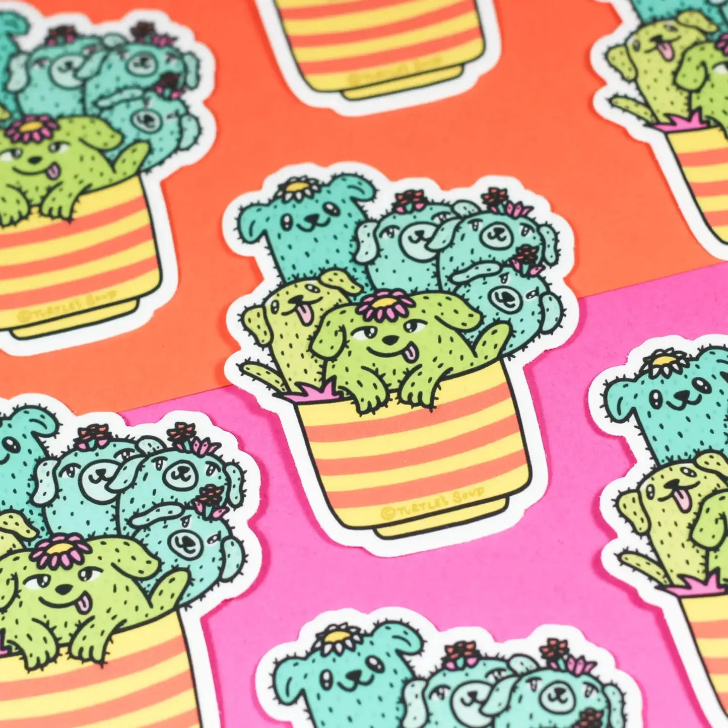 Cactus Pups sticker - Sticker
