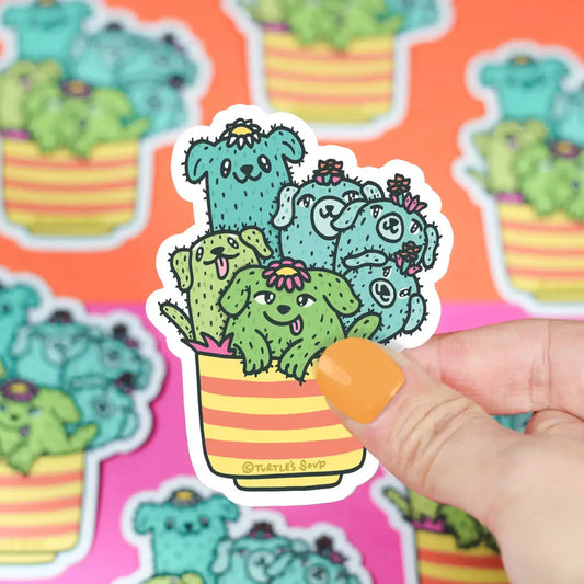 Cactus Pups sticker - Sticker