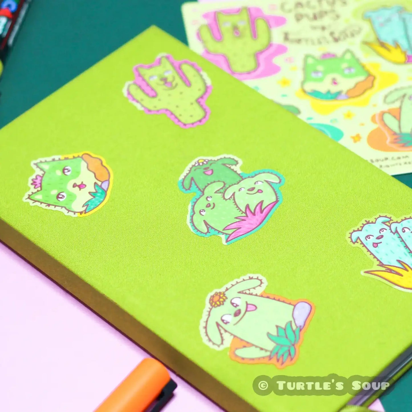 Cactus Pups sticker sheet - Sticker