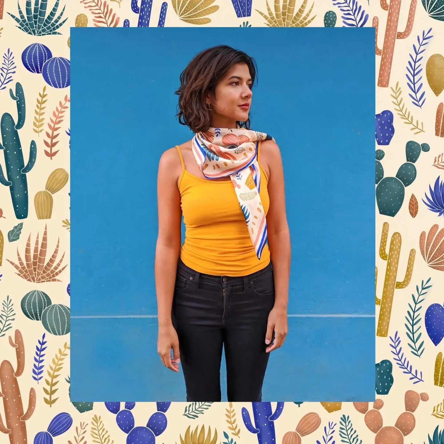Cactus Silk Scarf