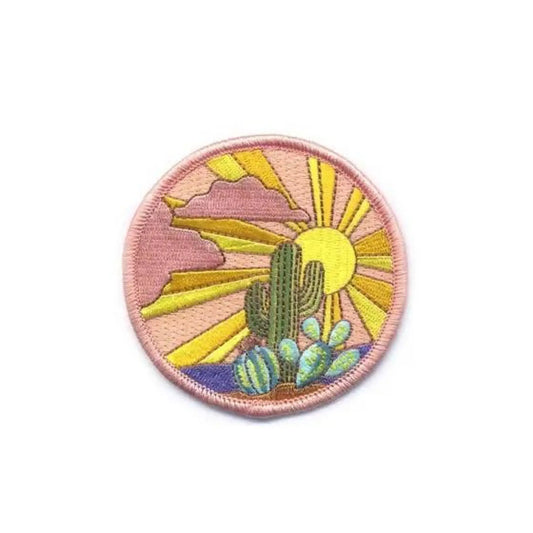 Cactus Sunset embroidered patch - Patch