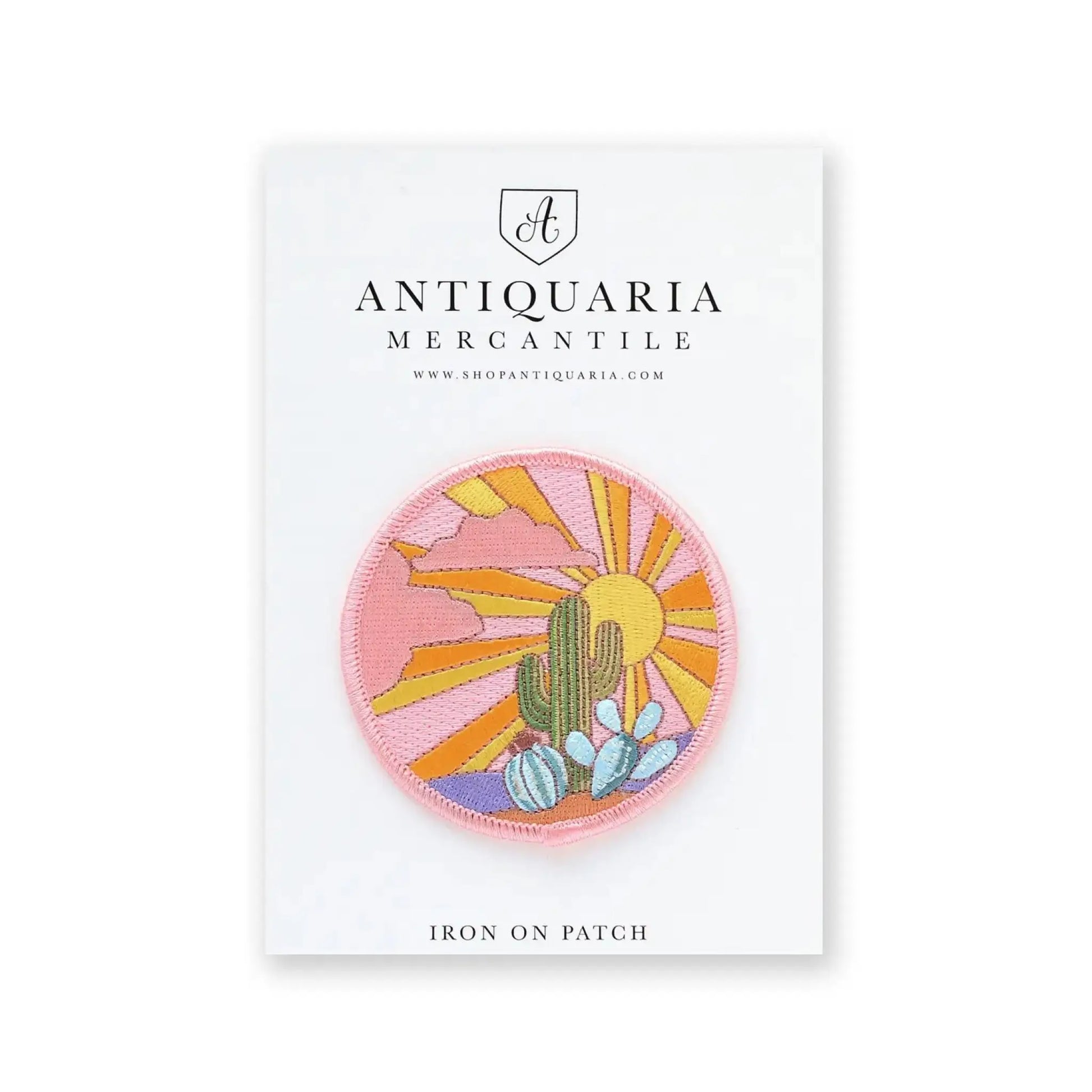 Cactus Sunset embroidered patch - Patch