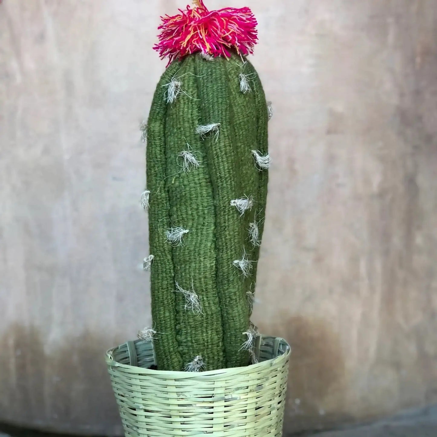 Cactus - tall green/fuchsia - Art