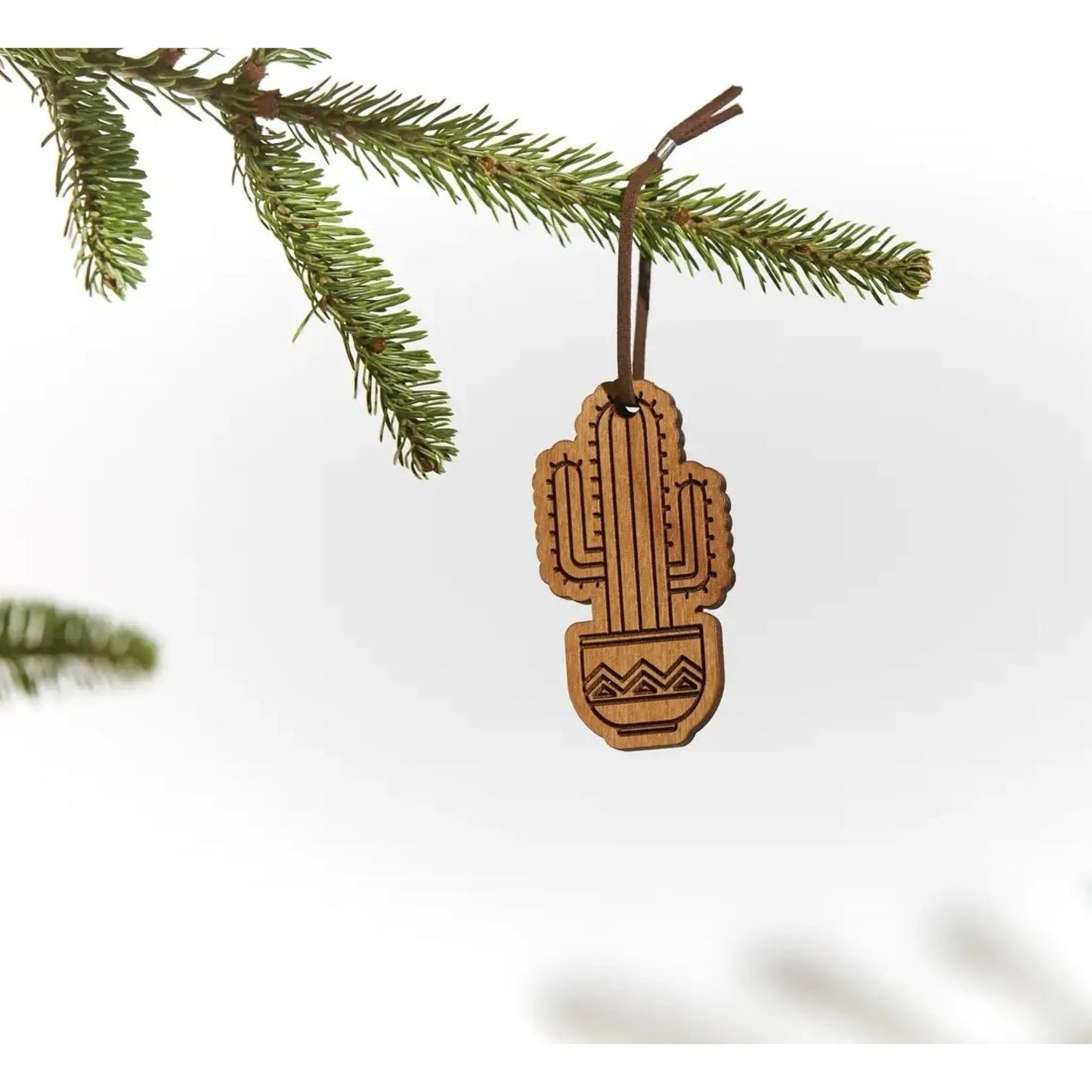 Cactus Wood Ornament - Art