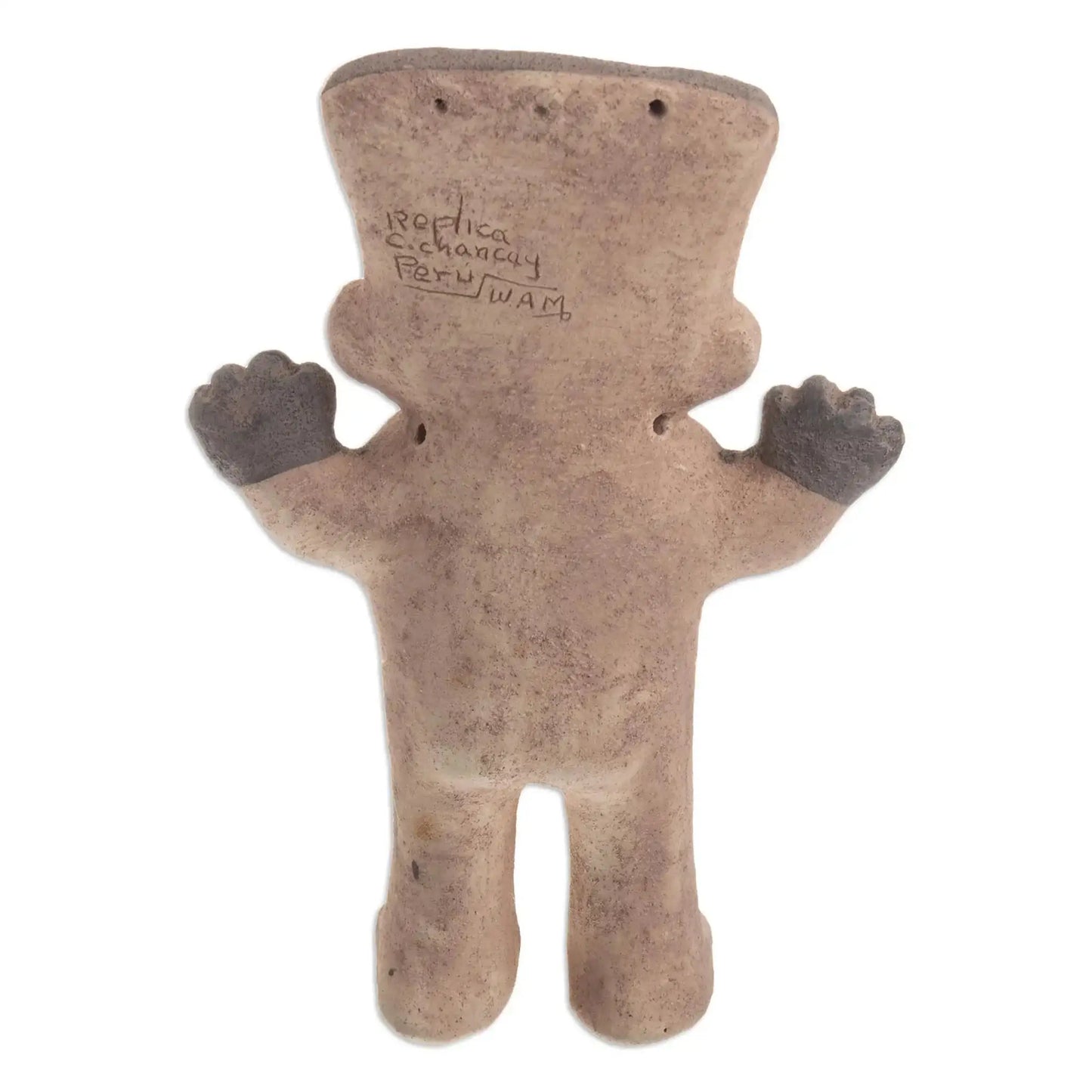 Chancay Cuchimilco Man or Woman - ceramic statuette - Art