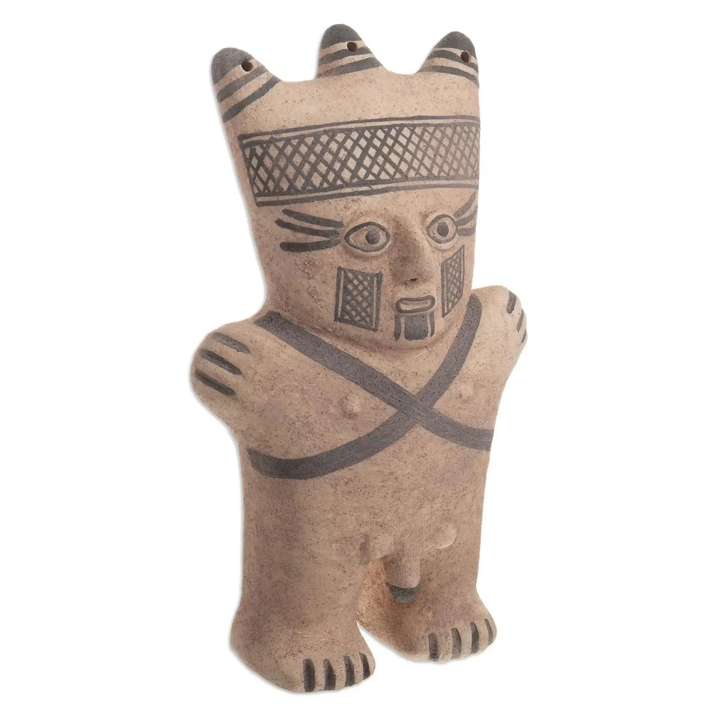 Chancay Cuchimilco Man or Woman - ceramic statuette - Art