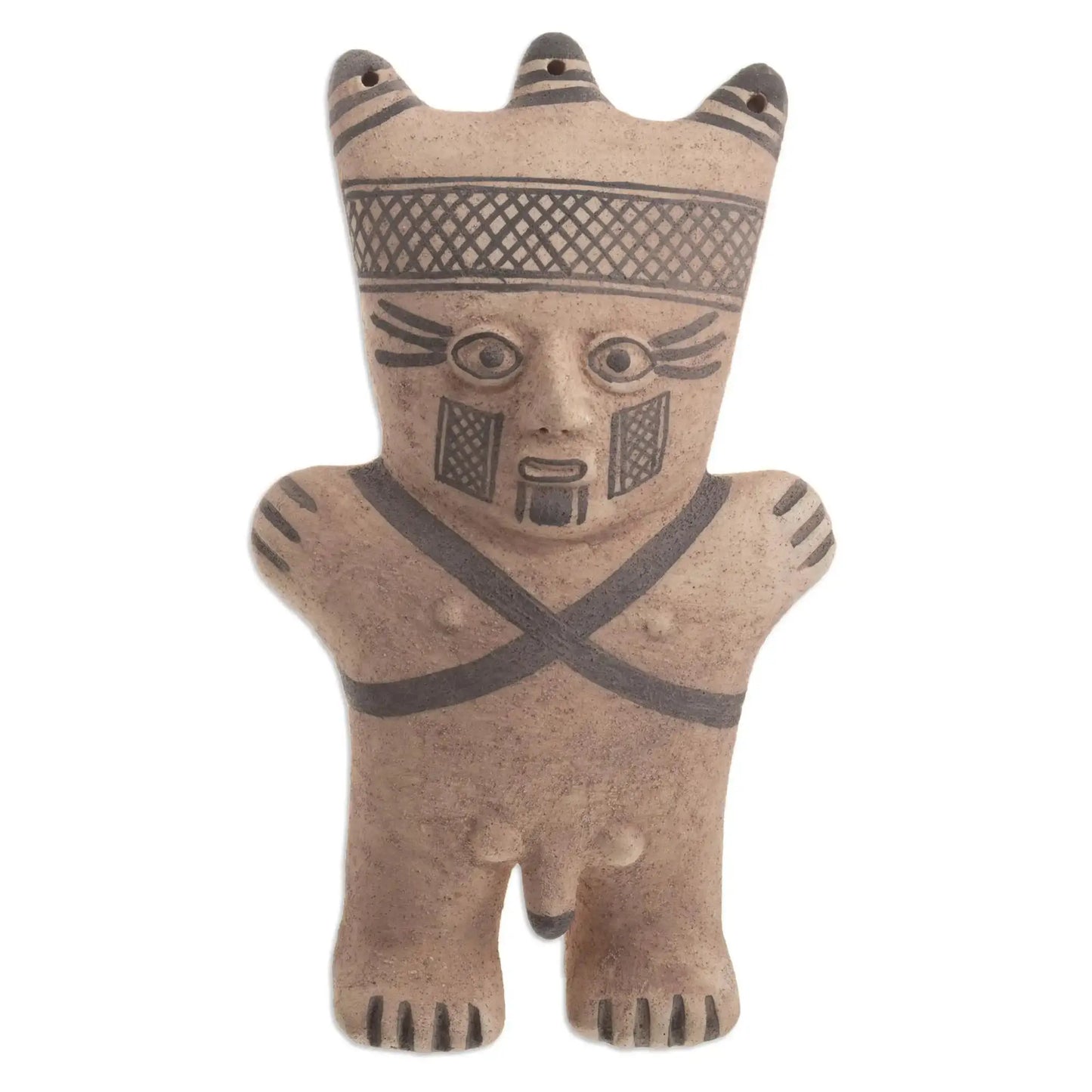 Chancay Cuchimilco Man or Woman - ceramic statuette - Art