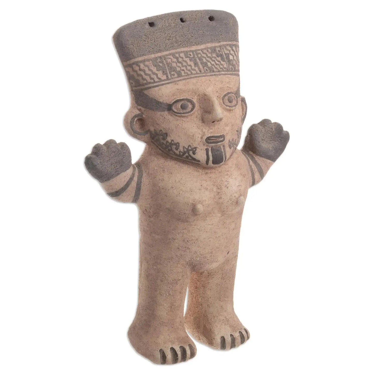Chancay Cuchimilco Man or Woman - ceramic statuette - Art