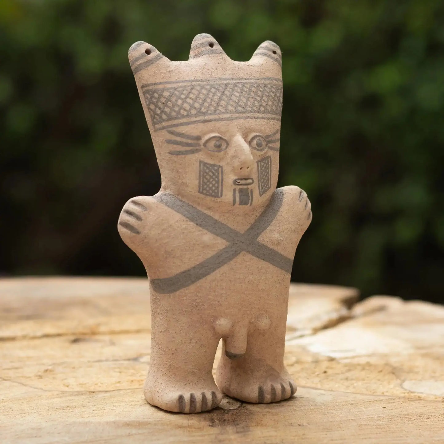 Chancay Cuchimilco Man or Woman - ceramic statuette - Art