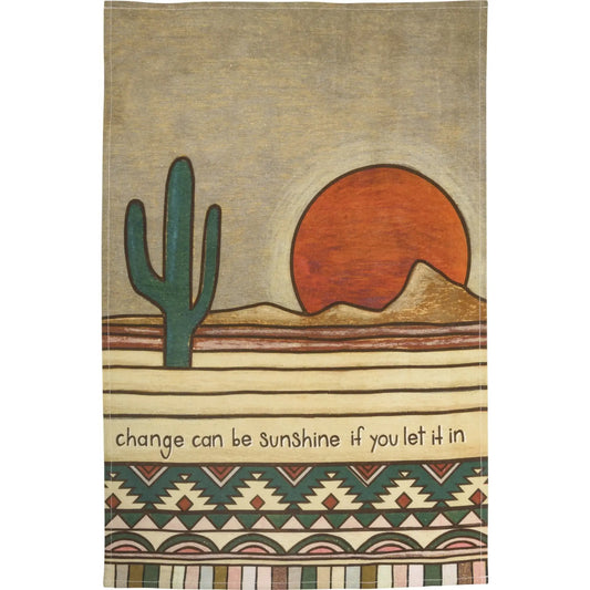 change can be sunshine if you let it in☀️ towel/