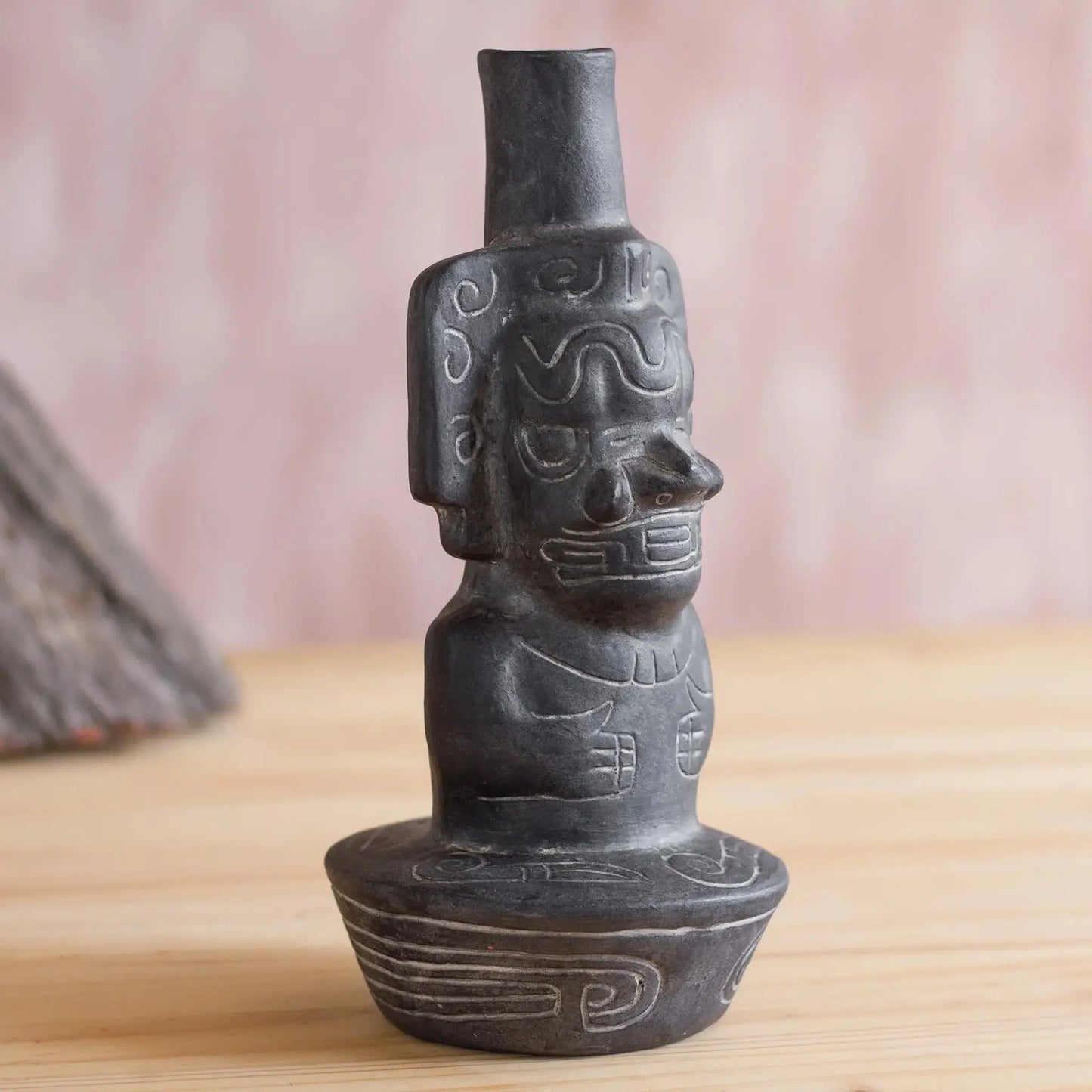 Chavin Anthropomorph - ceramic sculpture - Art
