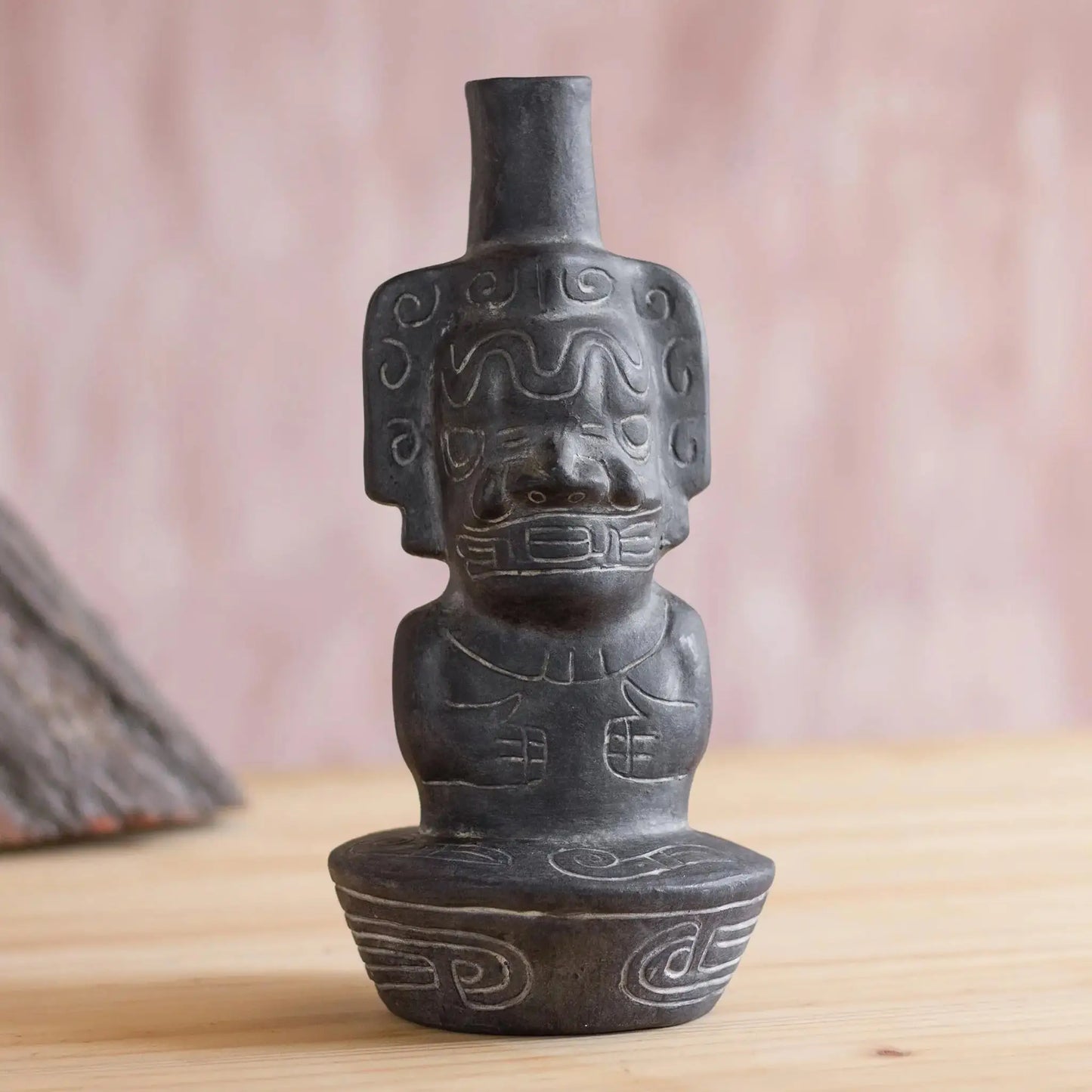 Chavin Anthropomorph - ceramic sculpture - Art