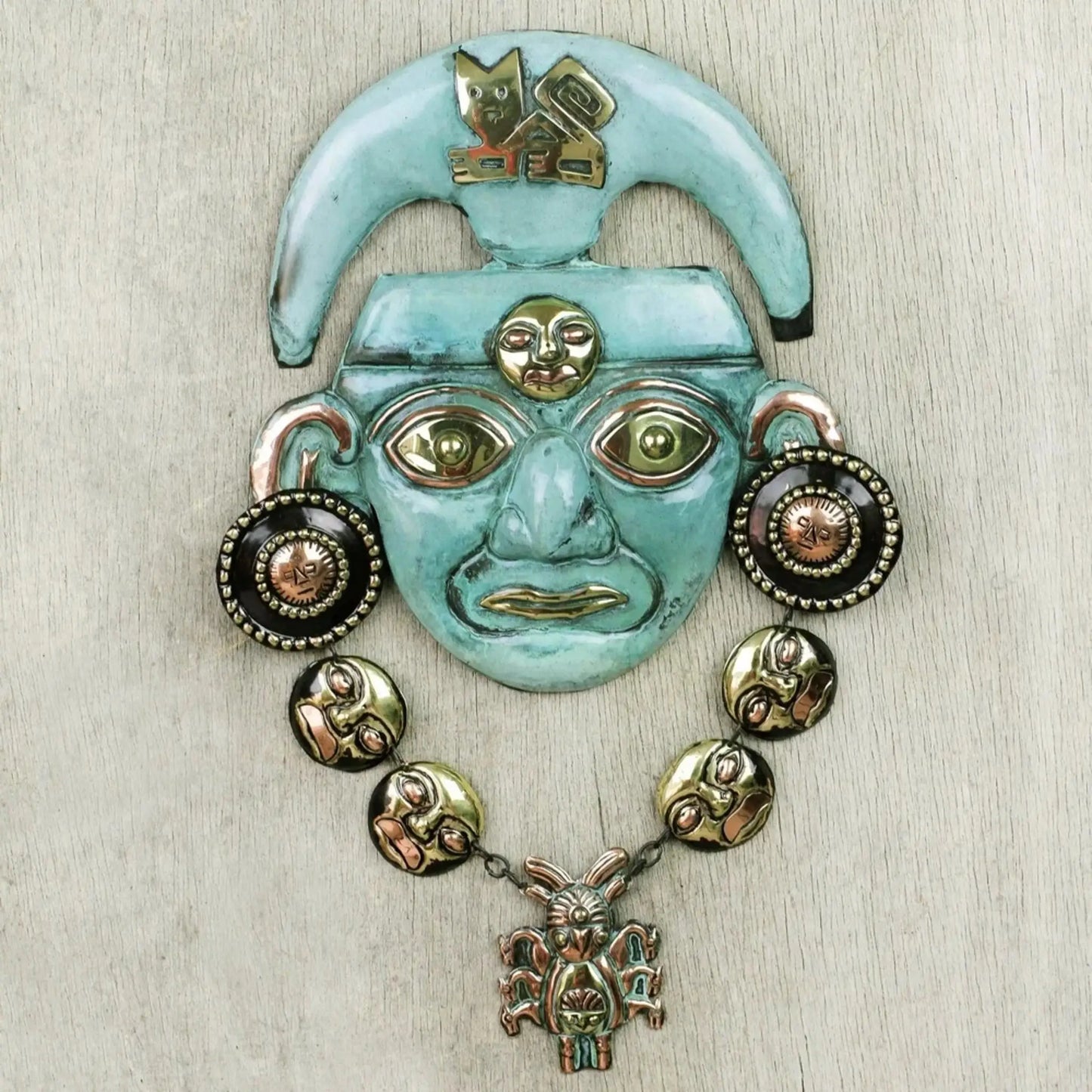 Chavin Nobleman - copper and bronze mask - Art