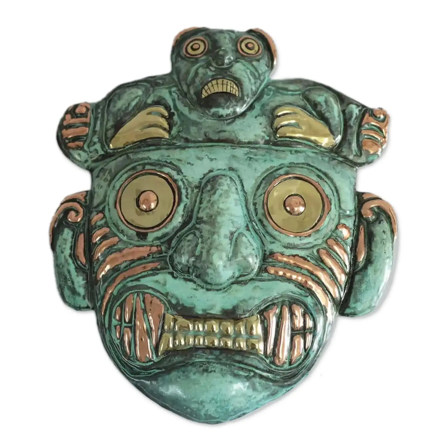 Chavin Personage - copper and bronze mask - Art