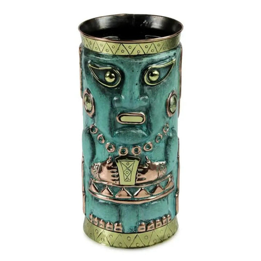 Chimu Deity - brass and copper vase - Art