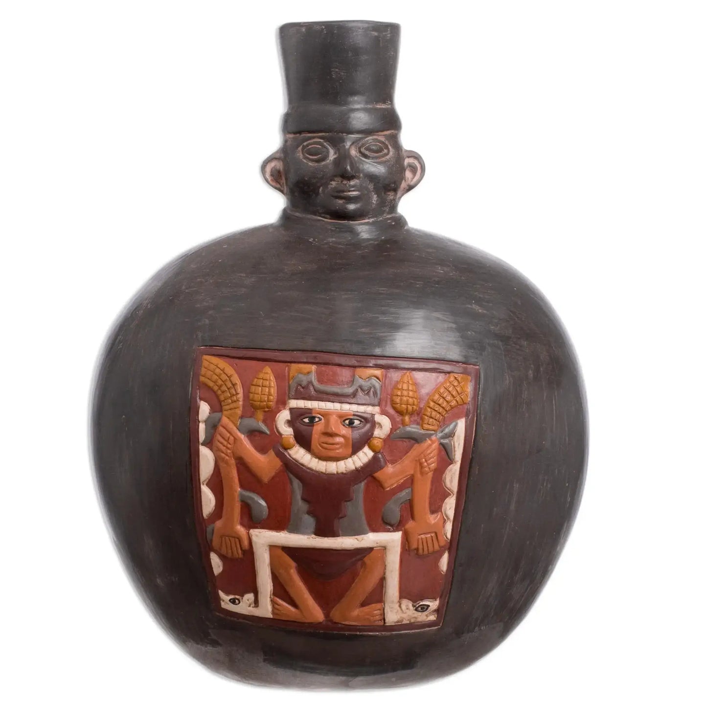 Chimu Priest - ceramic vase - Art