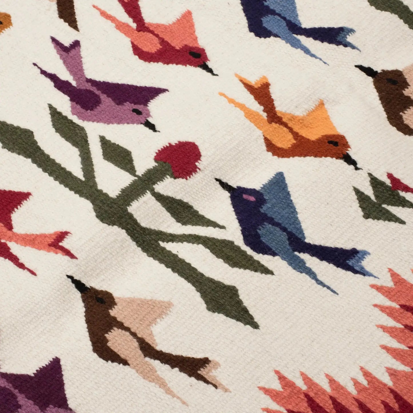 Colibrí - handcrafted area rug 6’x8’ - Art