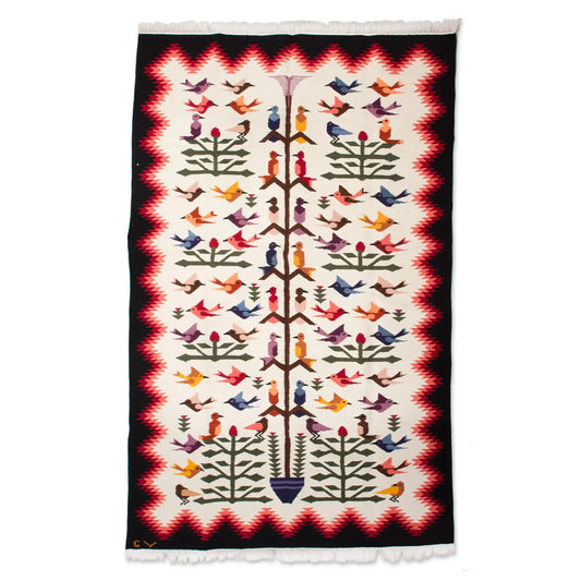 Colibrí - handcrafted area rug 6’x8’ - Art