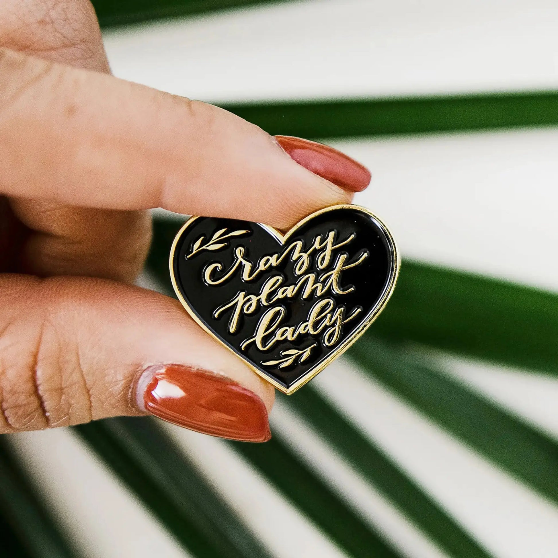 Crazy Plant Lady enamel pin - Pins