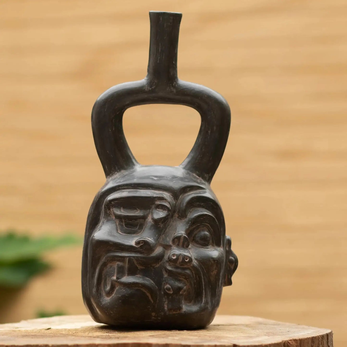 Cupisnique Jaguar-Shaman - ceramic sculpture - Art