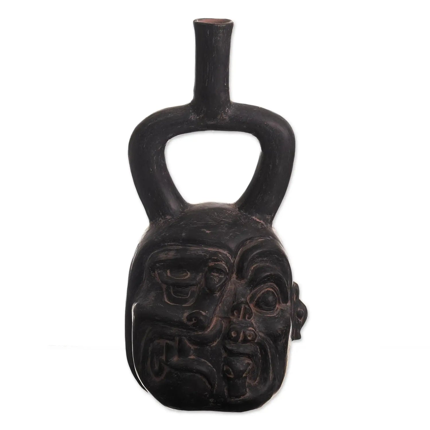 Cupisnique Jaguar-Shaman - ceramic sculpture - Art