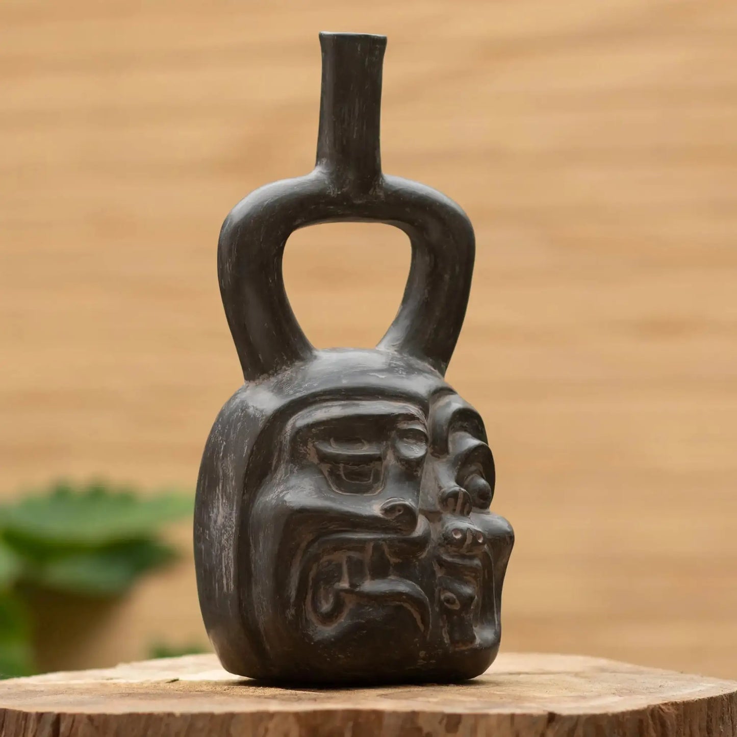 Cupisnique Jaguar-Shaman - ceramic sculpture - Art