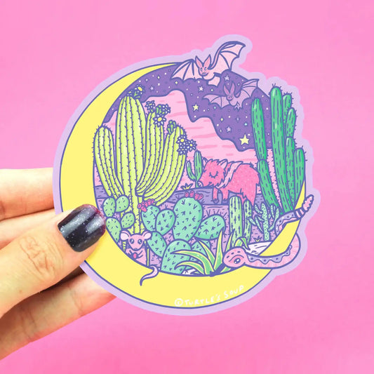 Desert Moon sticker - Sticker