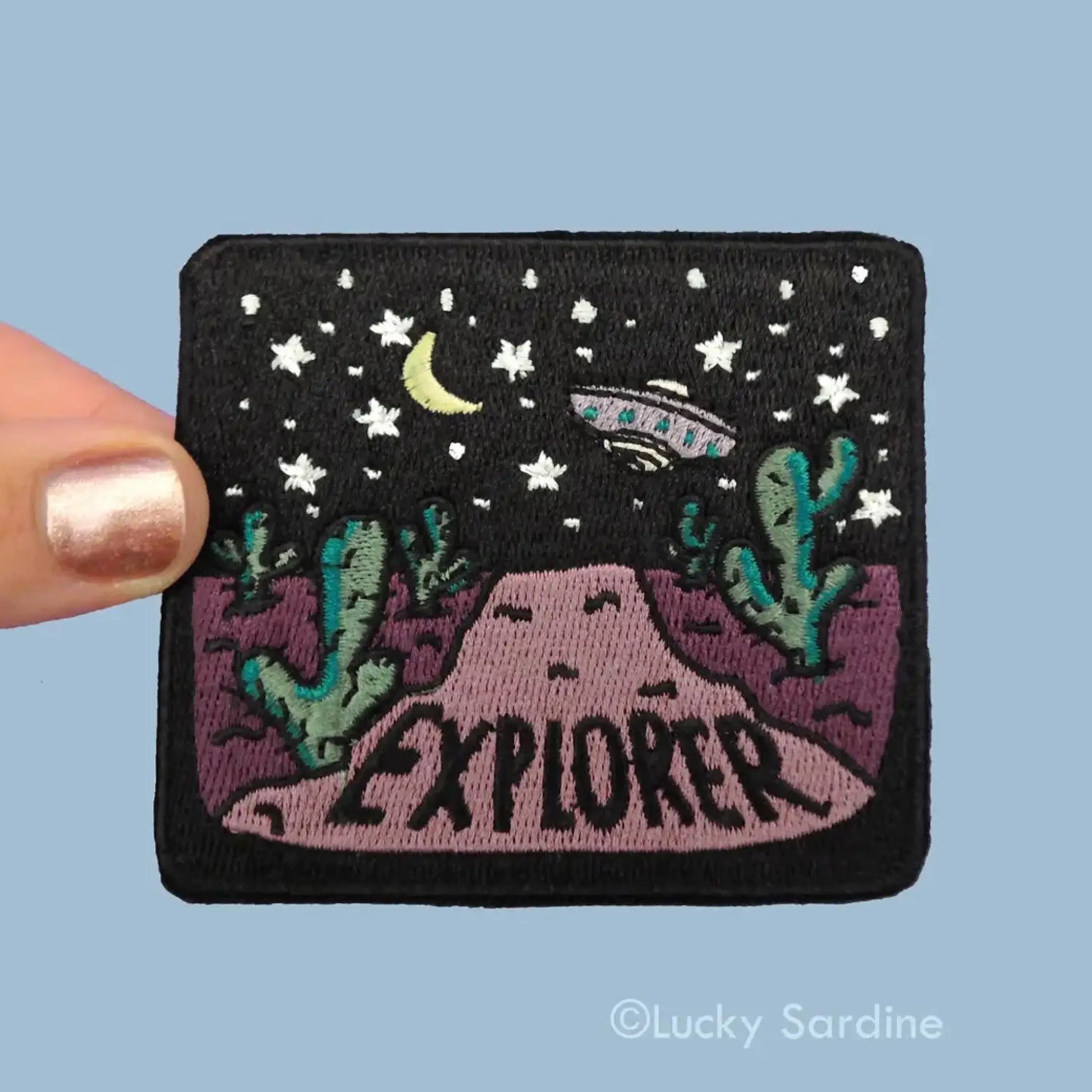Desert Night Spacecraft Explorer embroidered patch - Patch