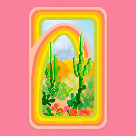 Desert Rainbow sticker - Sticker
