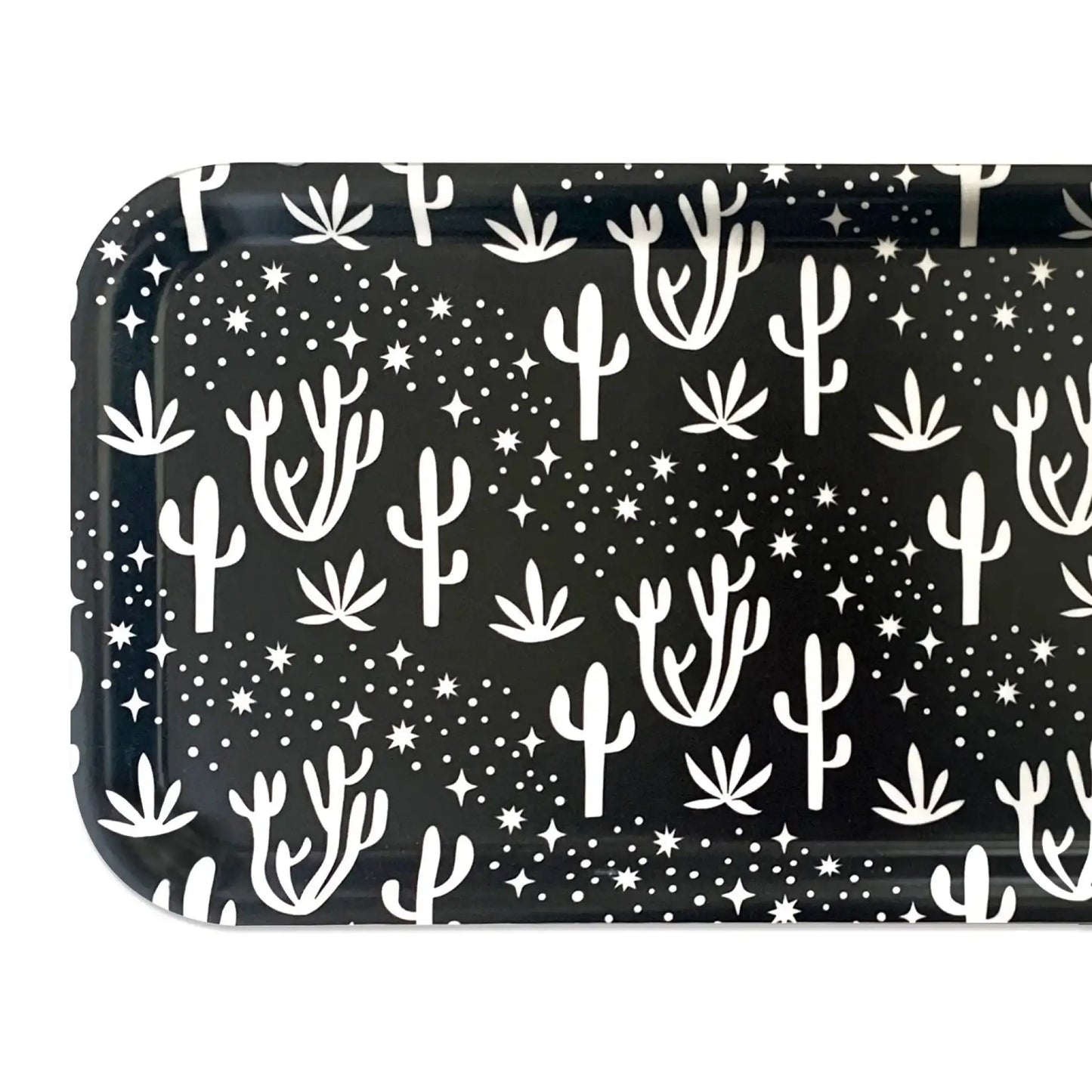 Desert Stars Swedish Birch Tray - Black - Kitchen