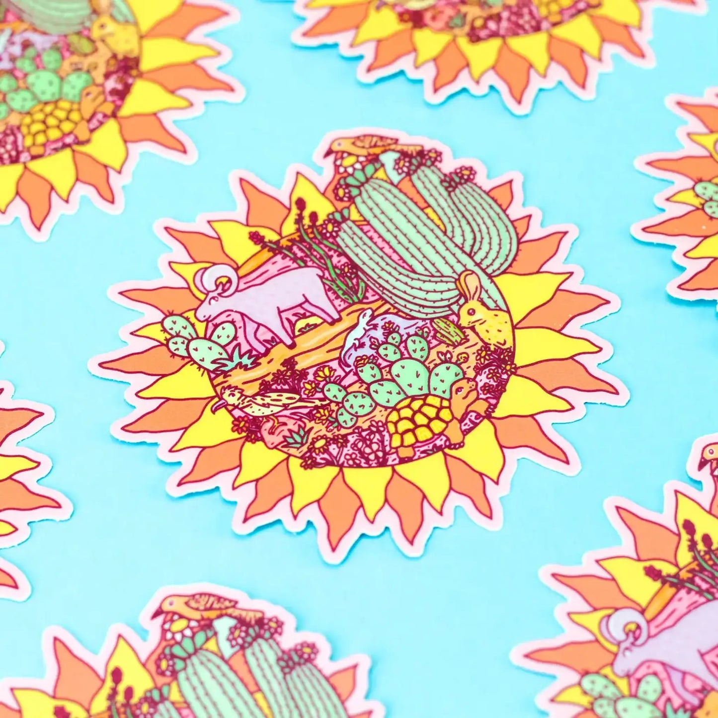 Desert Sun vinyl sticker - Sticker