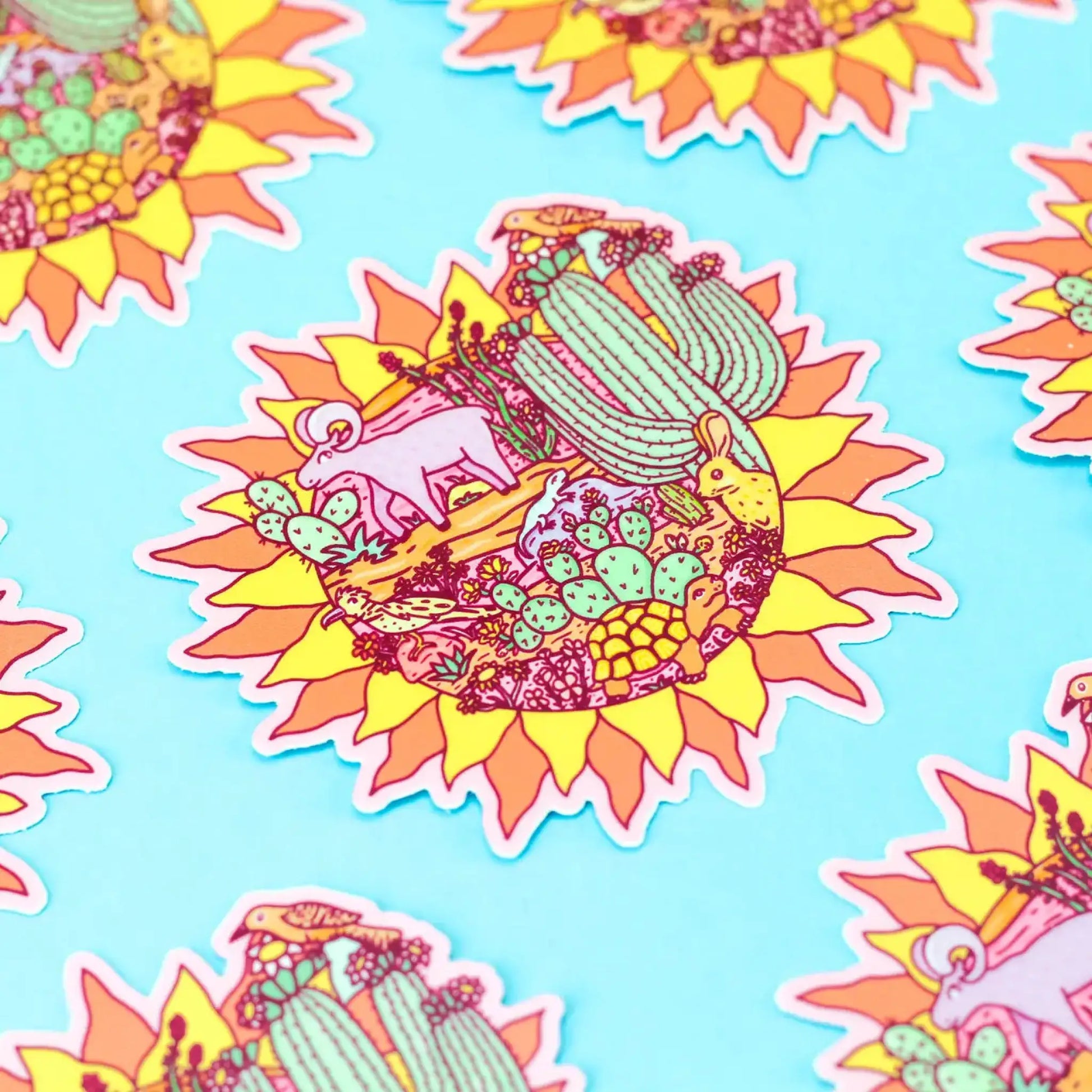 Desert Sun sticker - Sticker