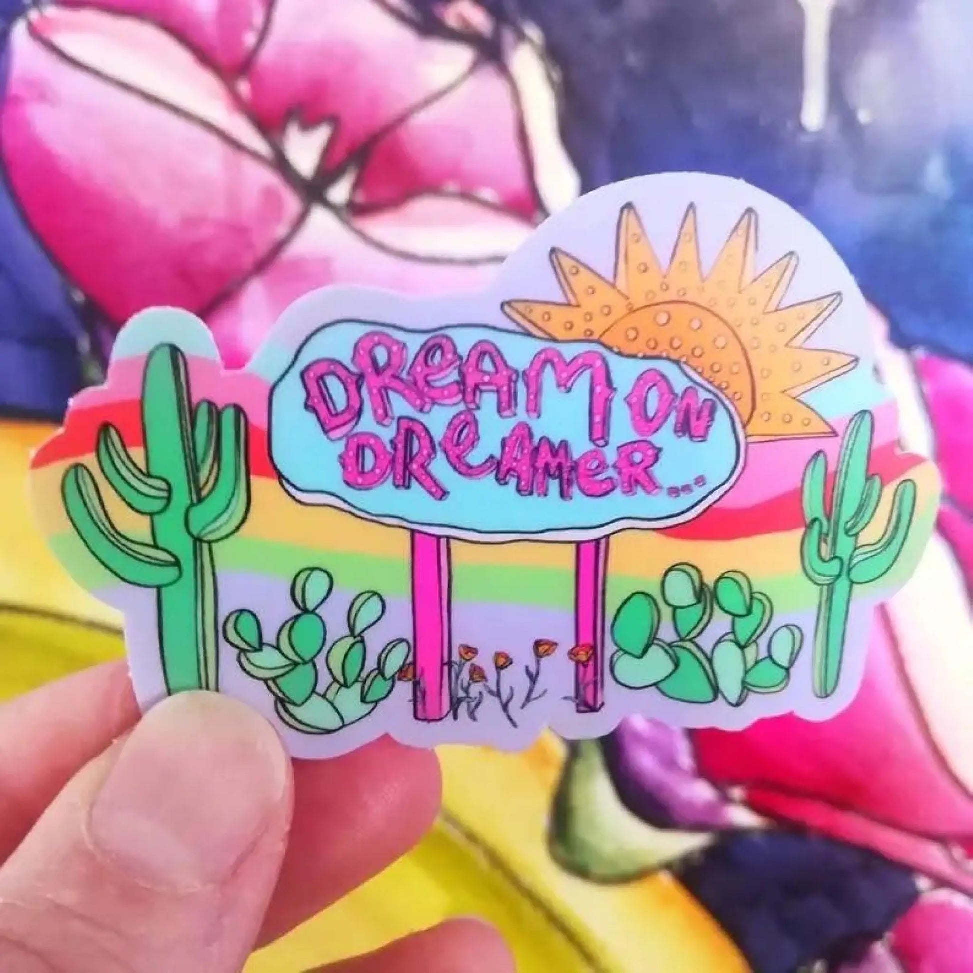 Dream on Dreamer sticker - Sticker